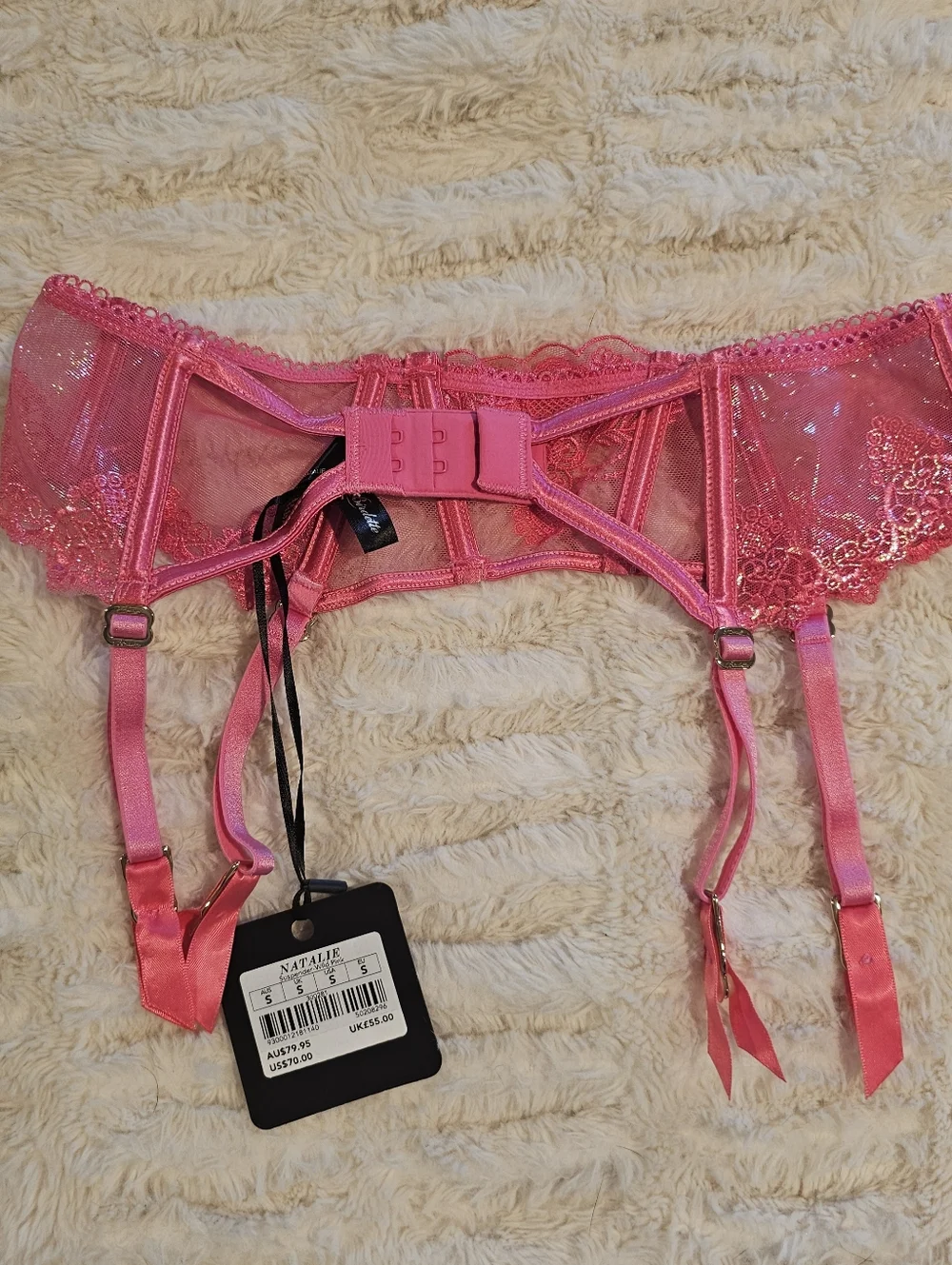 Honey Birdette Natalie Wild Pink 34C/S - Picture 10 of 10